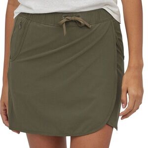 Patagonia Woman Md Olive Green Skort Drawstring Waistband Gently Used Condition